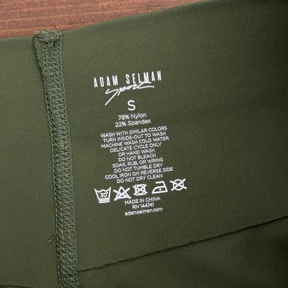 Adam Selman Sport Bonded Active Legging Green High Rise Athleisure Women's Small - Picture 7 of 10